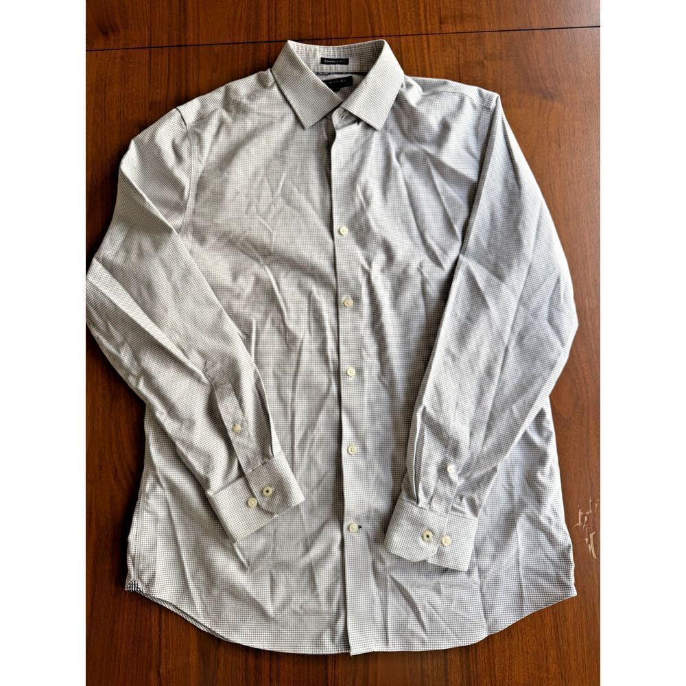 Banana Republic Men's Camden Fit Micro-Check Button-Down - Size L.